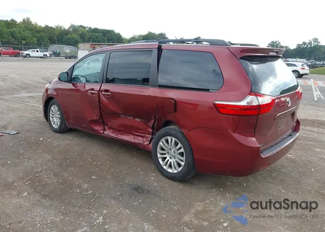 2017 Toyota Sienna Xle 8 Passenger from USA, damaged, VIN 5TDYZ3DC3HS847876